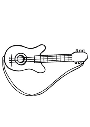 ausmalbilder e-gitarre