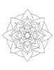 Ausmalbild Blumen Mandala 3