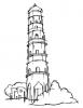 Ausmalbild Schiefer Turm von Pisa