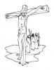 Ausmalbild Jesus am Kreuz 1