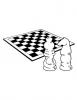 Ausmalbild Schach Spiel