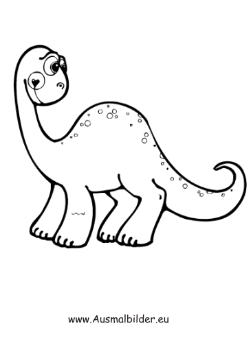 ausmalbild junger dinosaurier zum ausdrucken