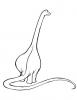 Ausmalbild Eleganter Apatosaurus