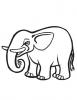 Ausmalbild Baby Elefant zum ausmalen