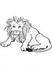 Ausmalbild Aengstliches Löwenjunges