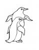 Ausmalbild Zwei junge Pinguine
