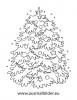 Ausmalbild Geschmückter Weihnachtsbaum