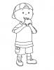 Ausmalbild Caillou 6